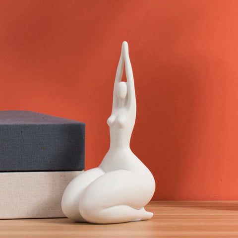 Runde Frauenstatuette