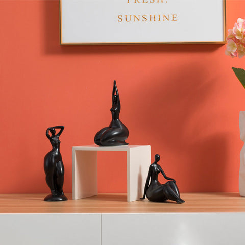Runde Frauenstatuette