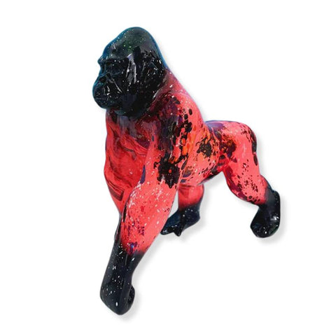 Gorilla-Statue<br> Gemälde 27 cm