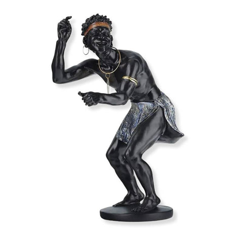 Statuette<br> Afrikanischer Krieger 30 cm