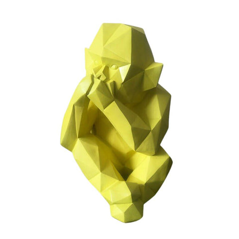 Origami-Gorilla-Statue für den Außenbereich, 23 cm