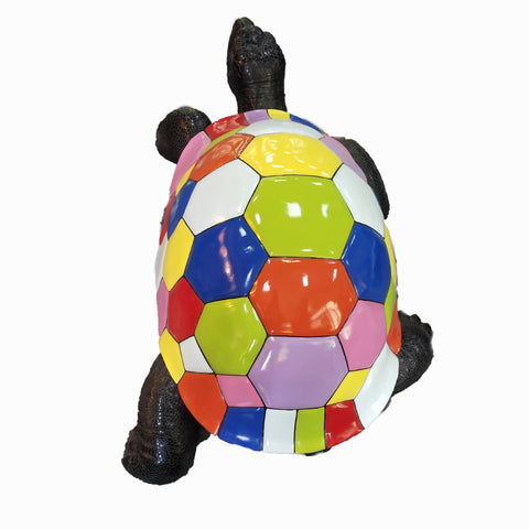 Schildkrötenstatue aus Popart-Harz, 45 cm