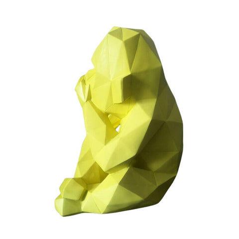 Origami-Gorilla-Statue für den Außenbereich, 23 cm