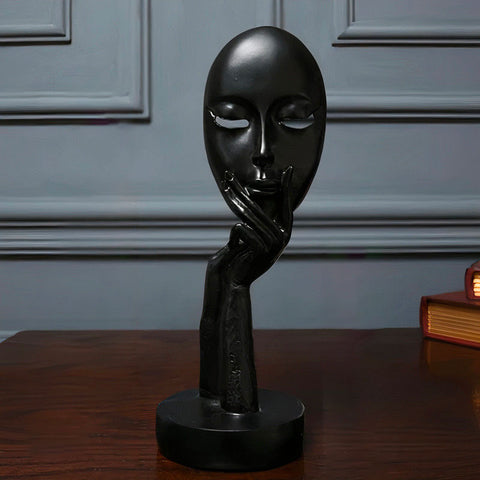 Zeitgenössische Skulptur<br> Nachdenkliches Frauengesicht