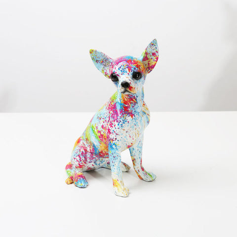 Hundestatue<br> Chihuahua-Statuette 25 cm
