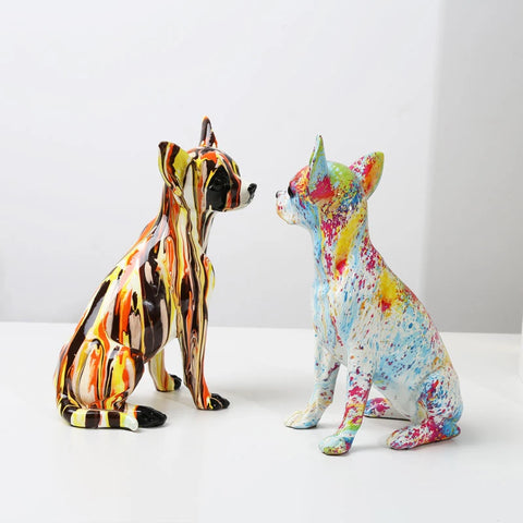 Hundestatue<br> Chihuahua-Statuette 25 cm