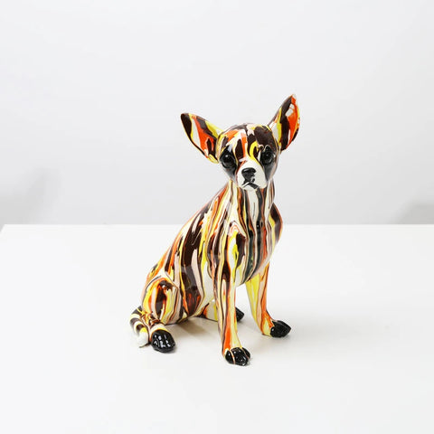 Hundestatue<br> Chihuahua-Statuette 25 cm