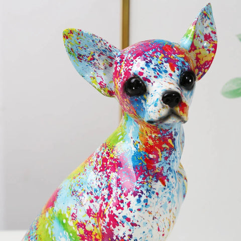 Hundestatue<br> Chihuahua-Statuette 25 cm