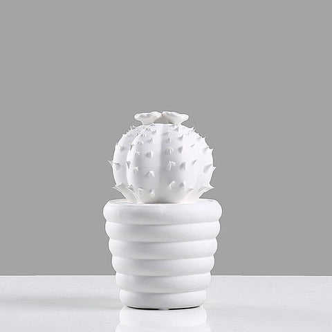 Weißer Keramikkaktus von 16 cm bis 27 cm