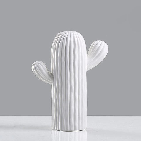 Weißer Keramikkaktus von 16 cm bis 27 cm