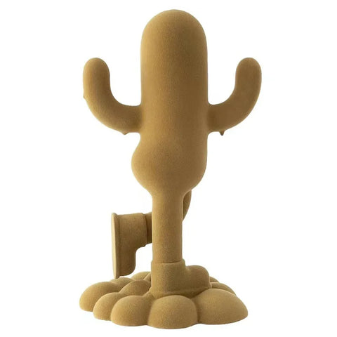 Moderne Kaktusstatue aus Harz, 36 cm