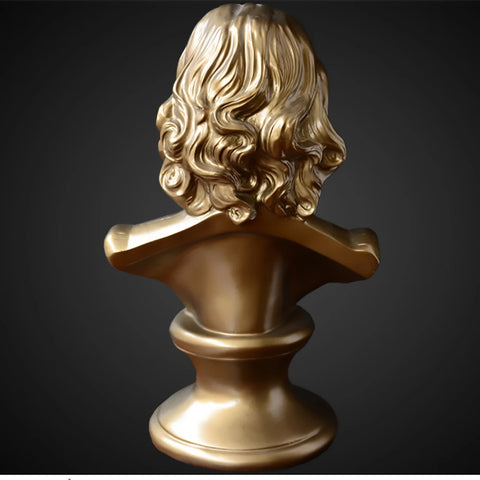 Goldene Büste von Mozart 30 cm