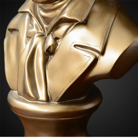 Goldene Büste von Beethoven 30 cm