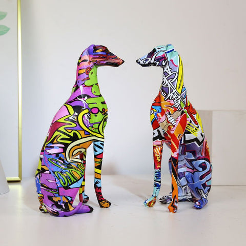 Hundestatue<br> Windhund