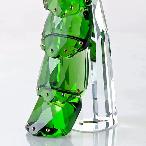 Pfauenstatue aus Kristall – Dekorative Designerskulptur, 24 cm