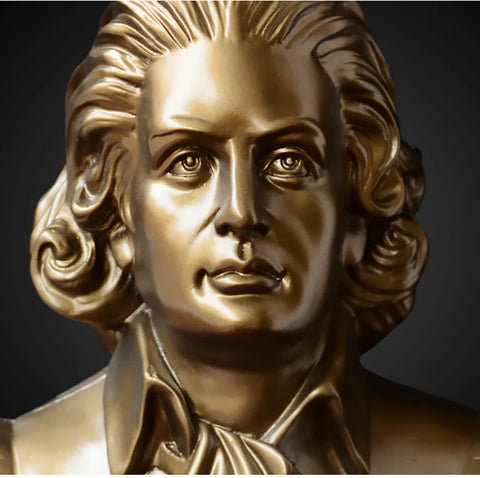 Goldene Büste von Mozart 30 cm
