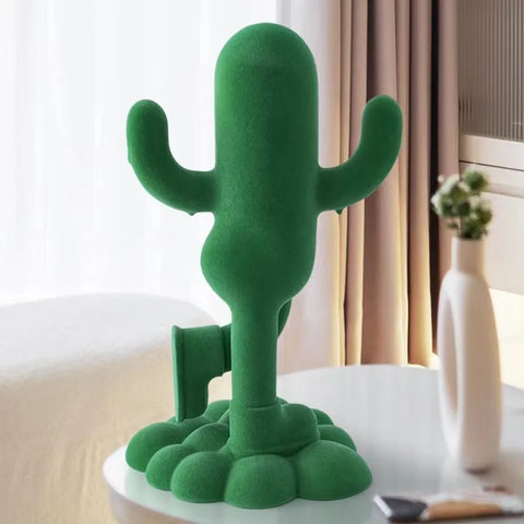 Moderne Kaktusstatue aus Harz, 36 cm