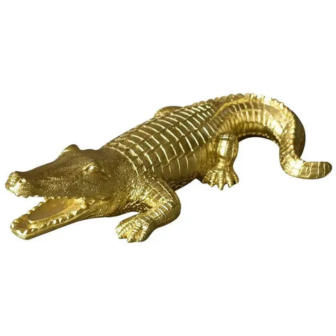 Krokodilstatue 24 cm aus Harz