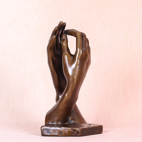 Bronzestatue Rodin-Kathedrale<br> Reproduktion 21 cm