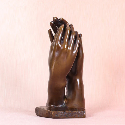 Bronzestatue Rodin-Kathedrale<br> Reproduktion 21 cm