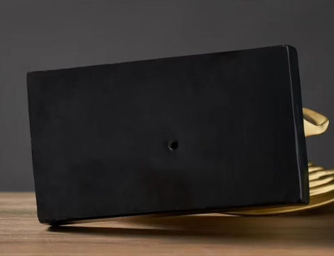 Goldene abstrakte Skulptur Bonanza 28cm