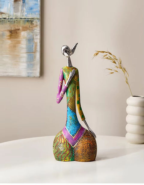 Abstrakte Statue Frau 35 cm
