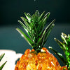 Sculputre Ananas farbig aus Glas 14cm