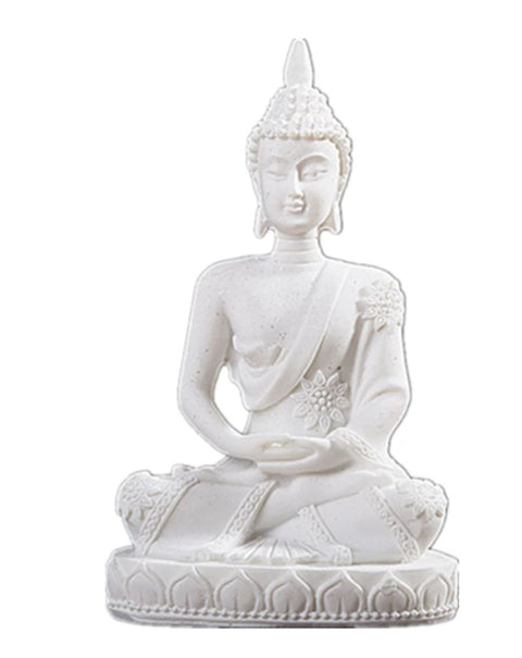 Weiße Buddha-Statue 11 cm