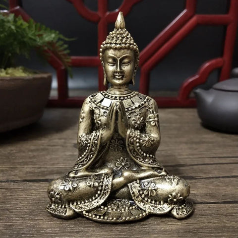 Weibliche Buddha-Statue aus Bronze, 10 cm