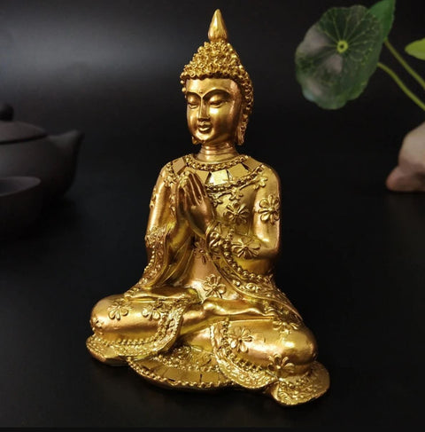 Buddha-Statue Goldene Frau 10 cm