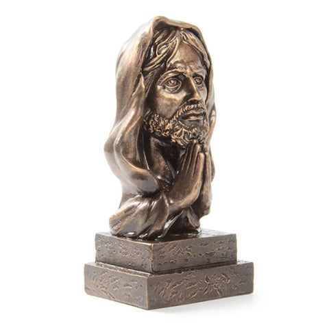 Büste Jesus Christus Bronzeeffekt 14 cm