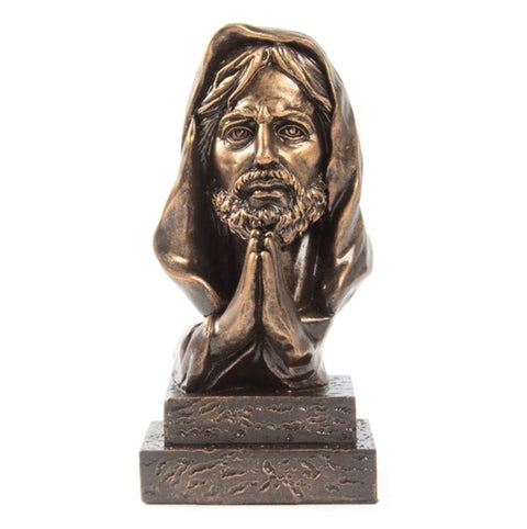 Büste Jesus Christus Bronzeeffekt 14 cm