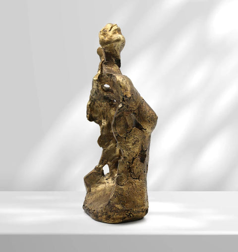 Weibliche Büste aus Kunstharz, 27 cm