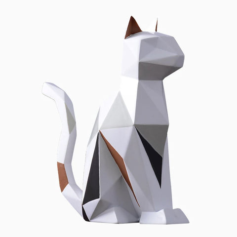 Origami-Katzenstatue 19 cm