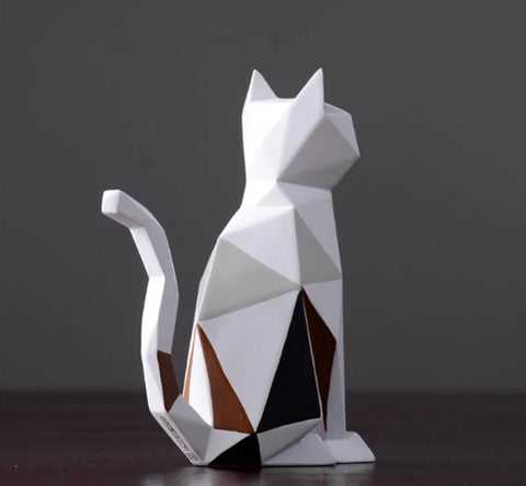 Origami-Katzenstatue 19 cm