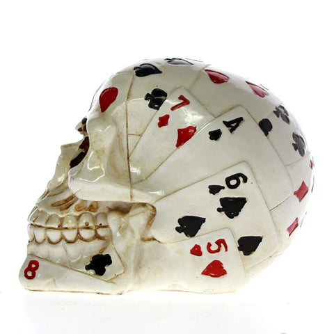 Pokerschädelstatue 12 cm