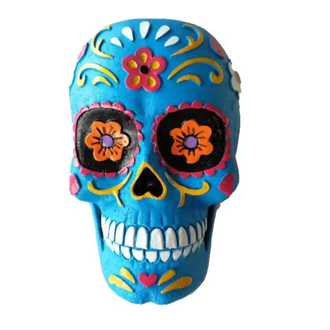 Blauer mexikanischer Totenkopf 12 cm
