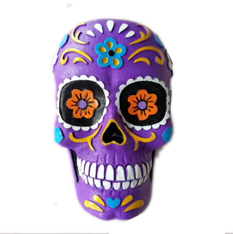Lila mexikanischer Totenkopf 12 cm