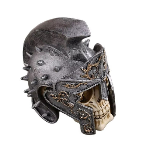 Römischer Soldatenhelm-Schädelstatue 18 cm