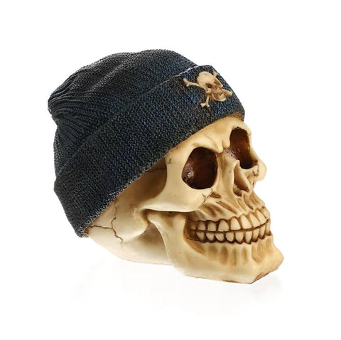 Matrosenmütze-Totenkopfstatue 12 cm
