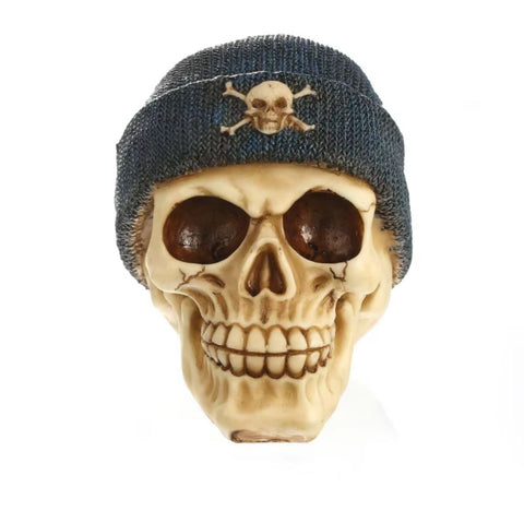 Matrosenmütze-Totenkopfstatue 12 cm