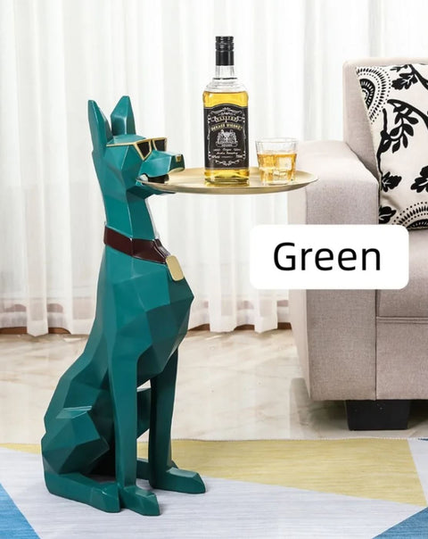 Dobermann-Statue Beistelltisch 102 cm