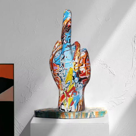 Statue Hand muss Mitte 19 cm