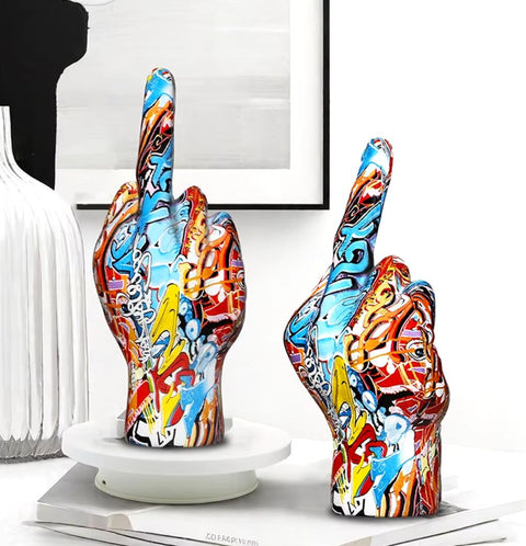 Statue Hand muss Mitte 19 cm