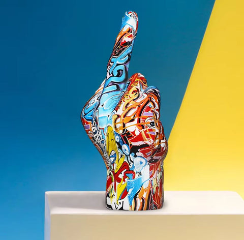 Statue Hand muss Mitte 19 cm