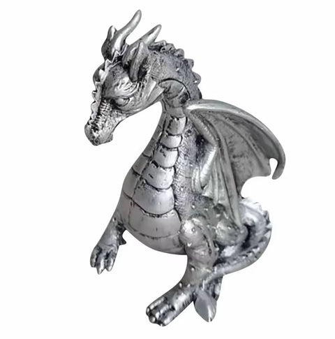 Drachenstatue aus Kunstharz für Außenbereich / Garten 20 cm