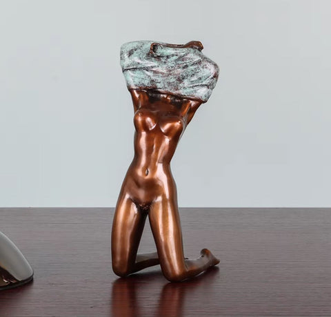 Bronzestatue einer nackten Frau 17 cm
