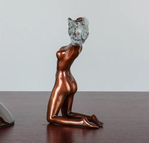 Bronzestatue einer nackten Frau 17 cm