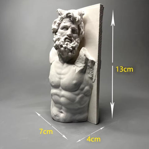 Wandskulptur Griechischer Mann 13 cm