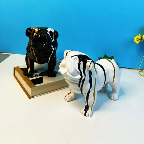 statue bouledogue anglais